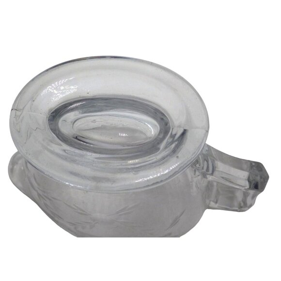 Creamer Clear Cut Glass Leaves Crystal - Picture 9 of 9